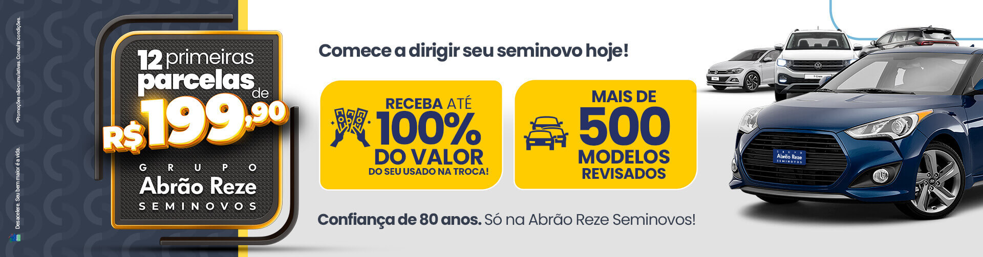 Comece a dirigir seu seminovo hoje!